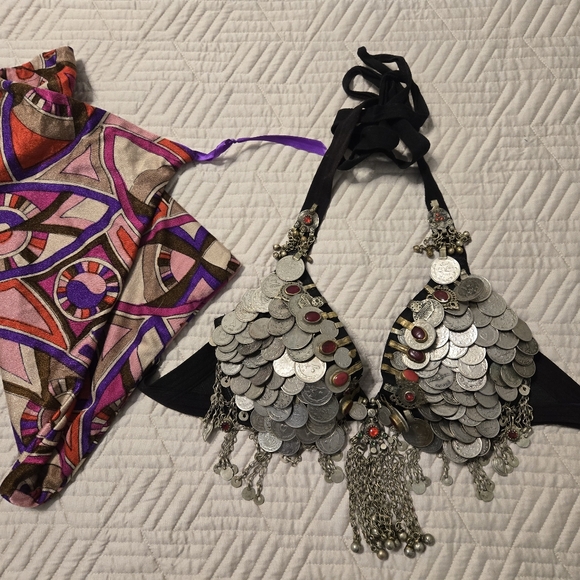 Nhazama Tribal Designs - ATS Tribal Bellydance Bra Top - Picture 2 of 4